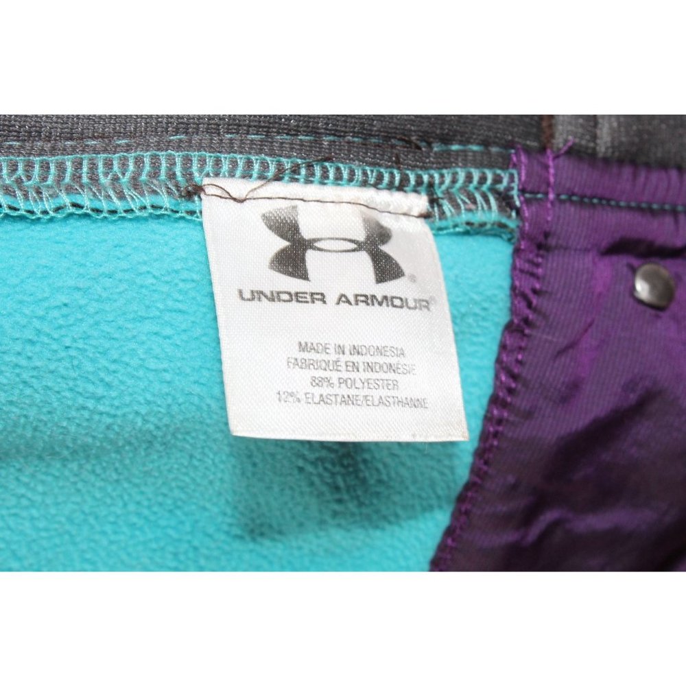 Under Armour Brown Polyester Blend Full Zip Jacket Size M - Picture 10 of 11